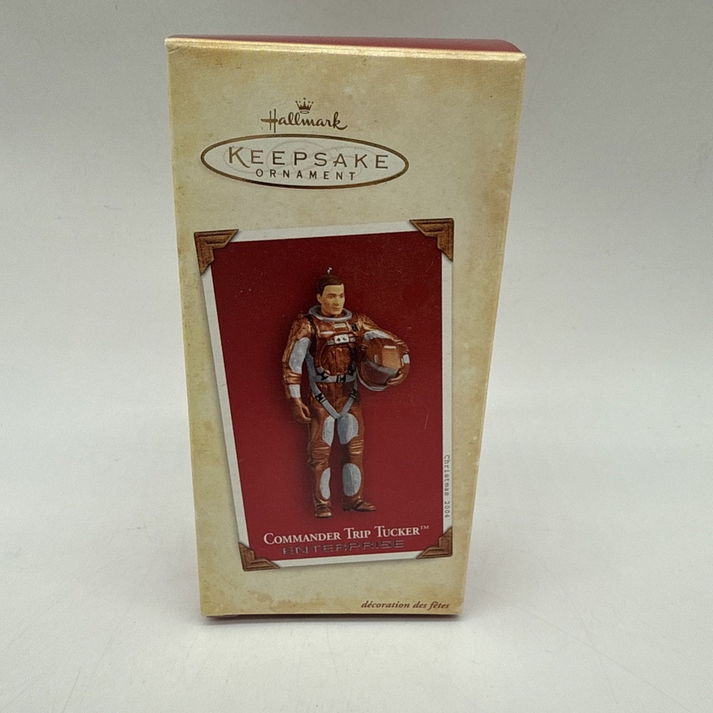 Hallmark Keepsake Star Trek Commander Trip Tucker Enterprise 2004 Ornament Xmas